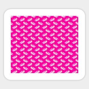 Pink Angel Turtle Pattern Sticker